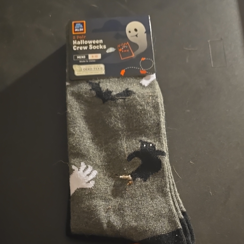 Halloween Crew Socks - Gray